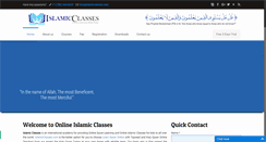 Desktop Screenshot of islamicclasses.com