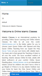 Mobile Screenshot of islamicclasses.com